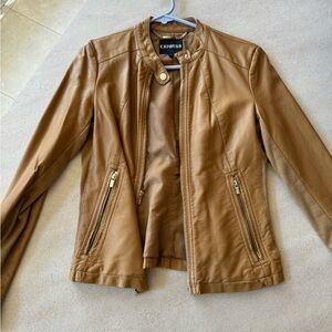 Express Faux leather moto jacket.